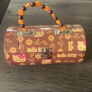 RARE! Hello Kitty Tin barrel purse